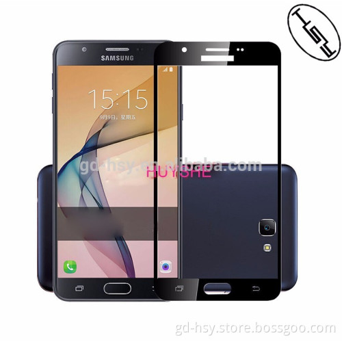 HUYSHE for Samsung Galaxy J7 Prime 2.5D full cover anti-fingerprint tempered glass 0.3mm screen protector
